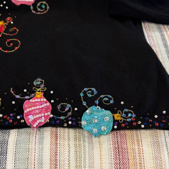 Just B Vintage Embellished Christmas Sweater Size XL - Picture 10 of 10